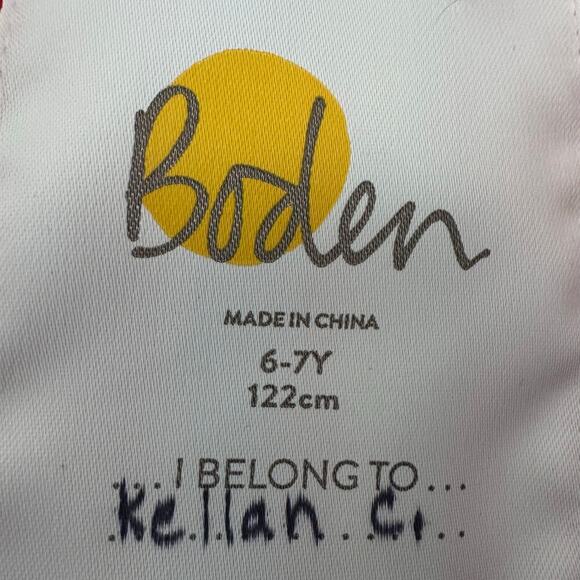 Kids Mini Boden Rainbow Striped Winter Puffer Sherpa | Rainbow | SZ 6-7Y - Picture 9 of 13